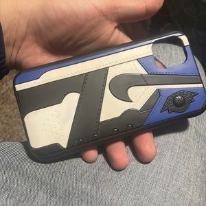 NIKE BLUE AIR 1 case for I phone